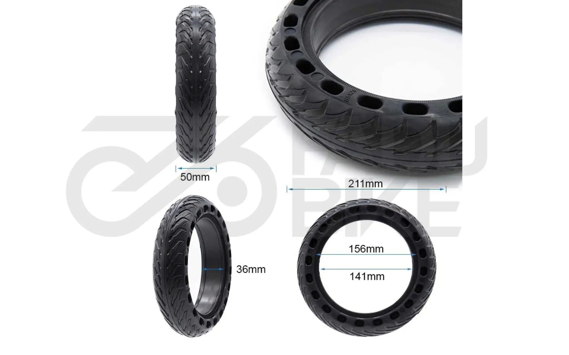 E-Scooter Vollgummireifen 8,5×2 (V2) – pannensicher & wartungsfrei