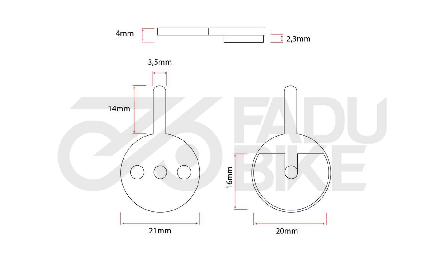 E-Scooter Bremsbeläge CT007 – Resin