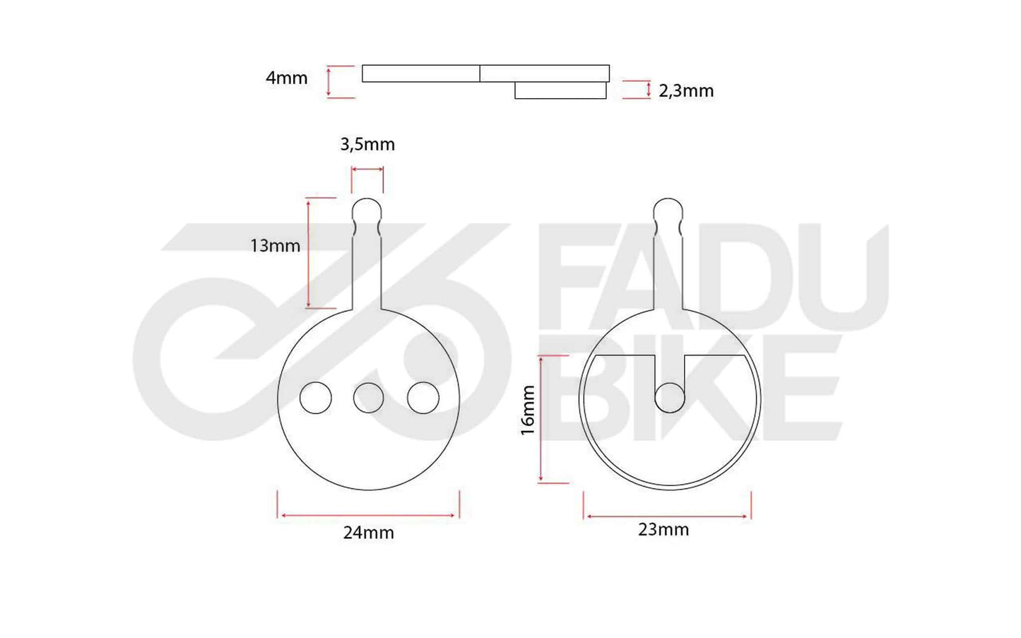 E-Scooter Bremsbeläge CT010 – gesintert (2 Sets)