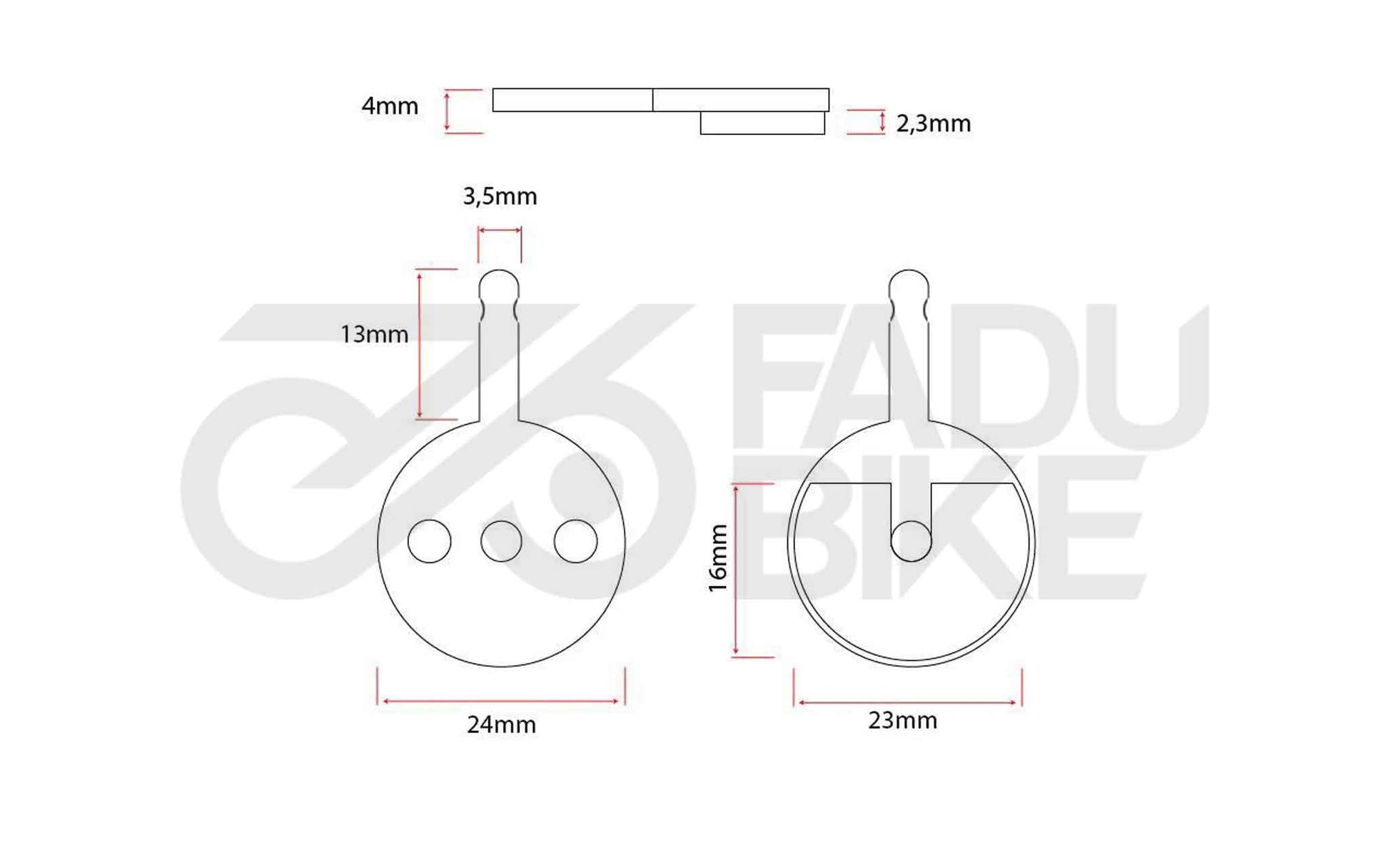 E-Scooter Bremsbeläge CT010 – gesintert (2 Sets)