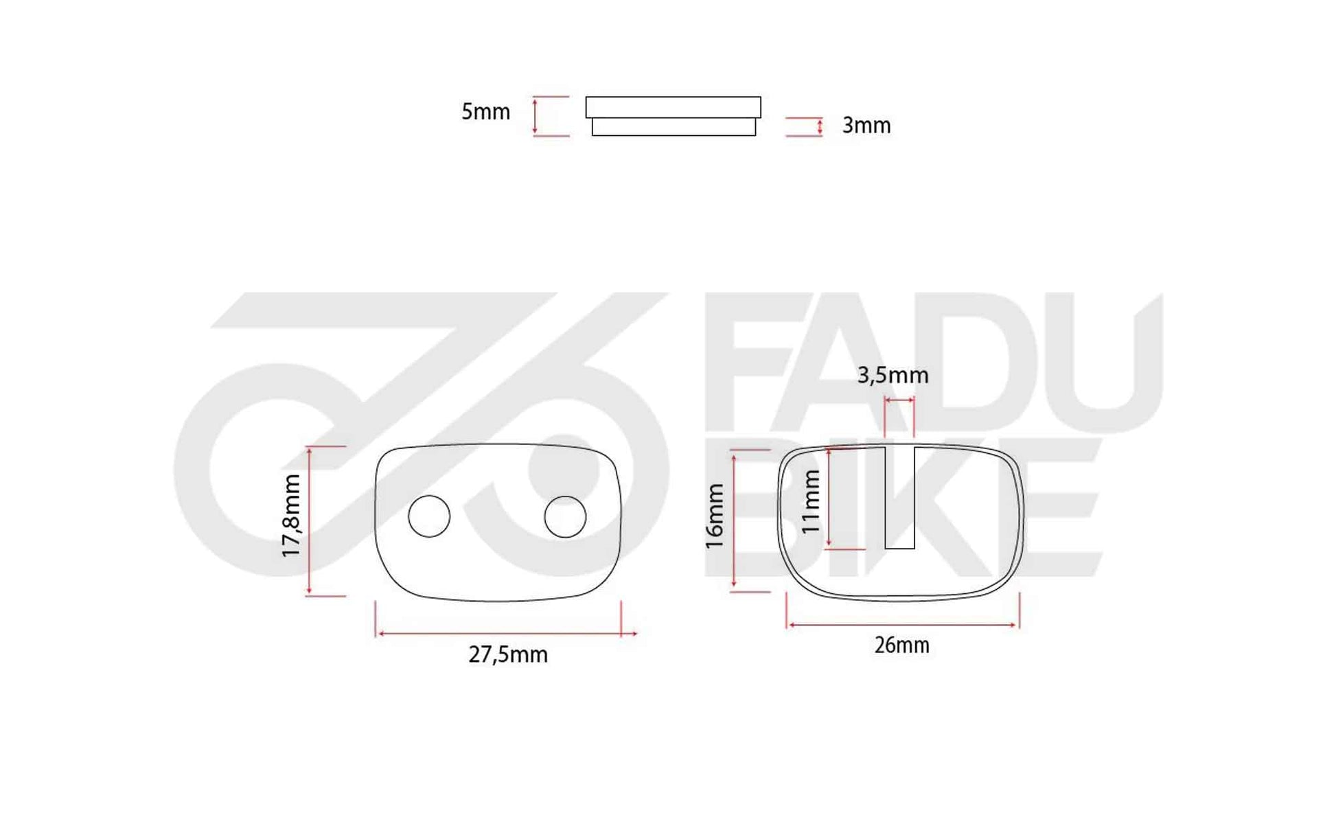 E-Scooter Bremsbeläge RS003 – Resin