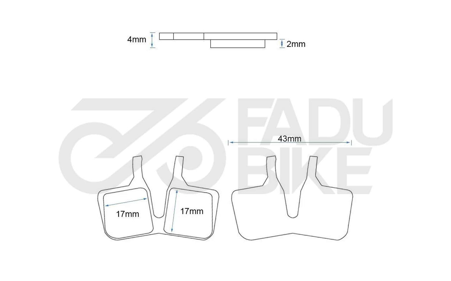 E-Scooter Bremsbeläge RT011 – Resin