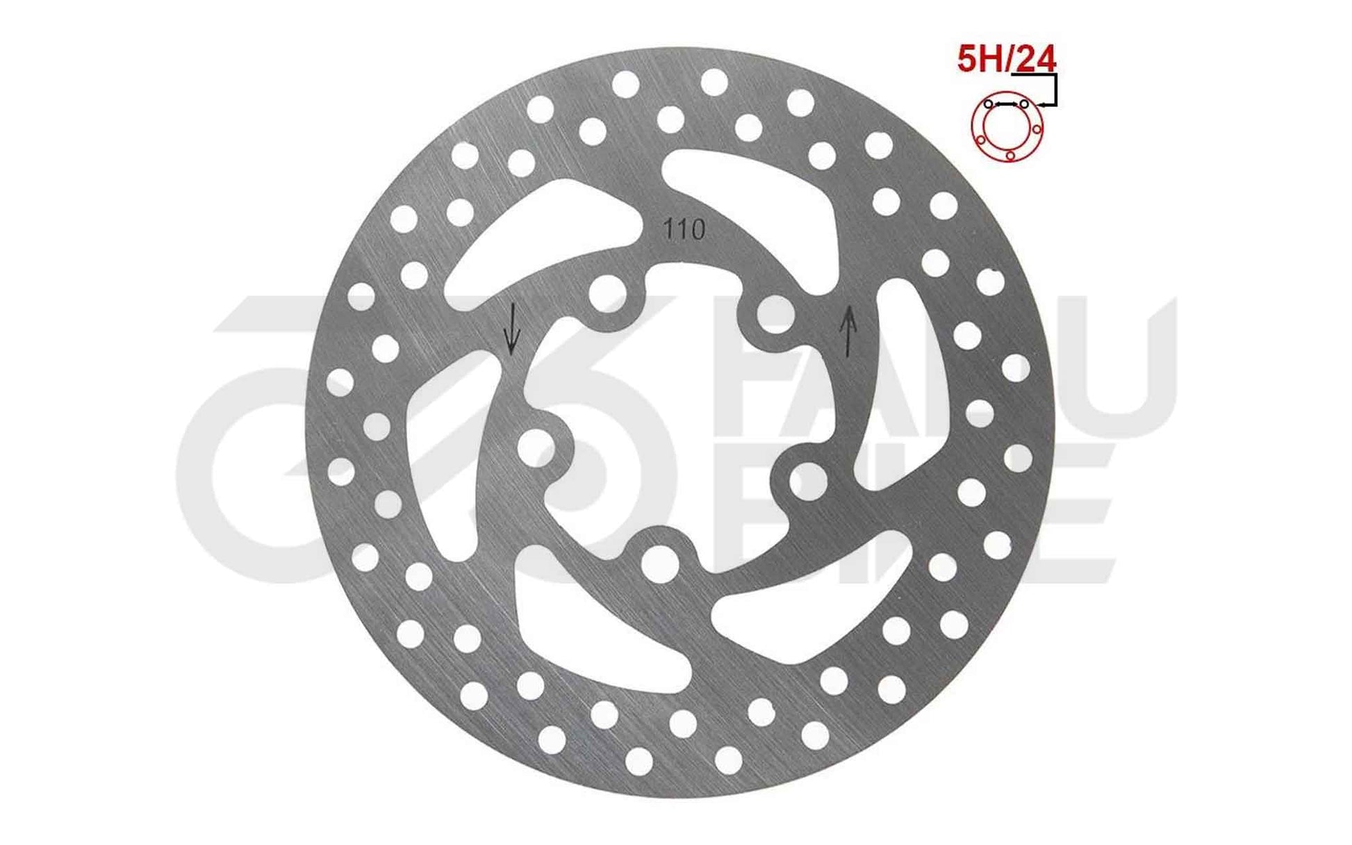 E-Scooter Bremsscheibe 110 mm 5H DV5-2 für Xiaomi Essential & Xiaomi 1S