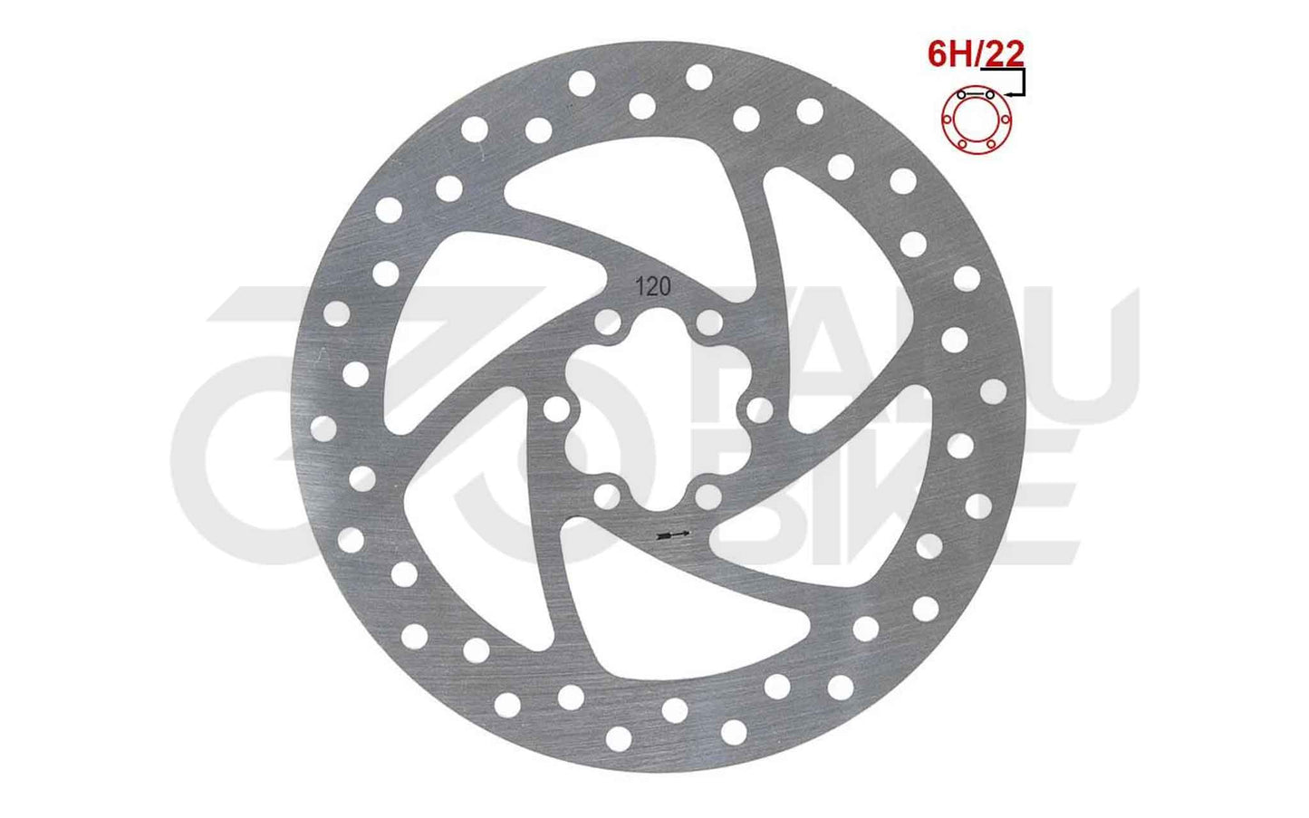 E-Scooter Bremsscheibe 120 mm 6H für Cecotec Outsider & Bongo Serie A