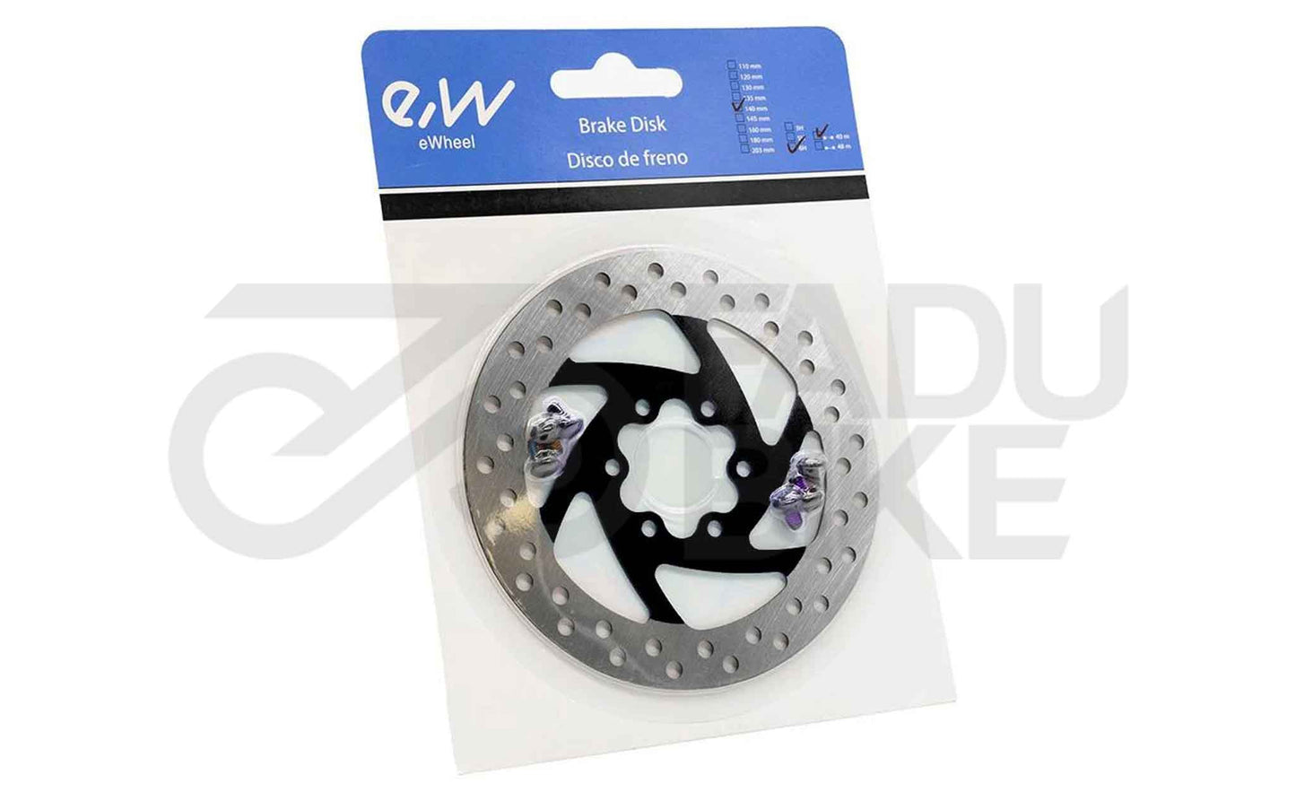E-Scooter Bremsscheibe 140 mm 6H – Schwarz