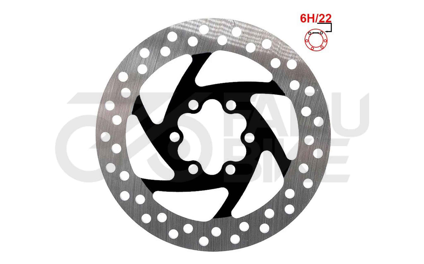 E-Scooter Bremsscheibe 140 mm 6H – Schwarz