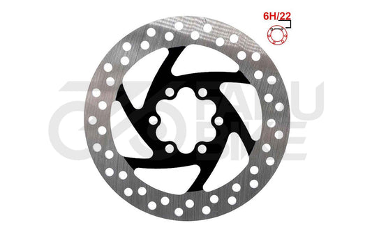 E-Scooter Bremsscheibe 140 mm 6H – Schwarz