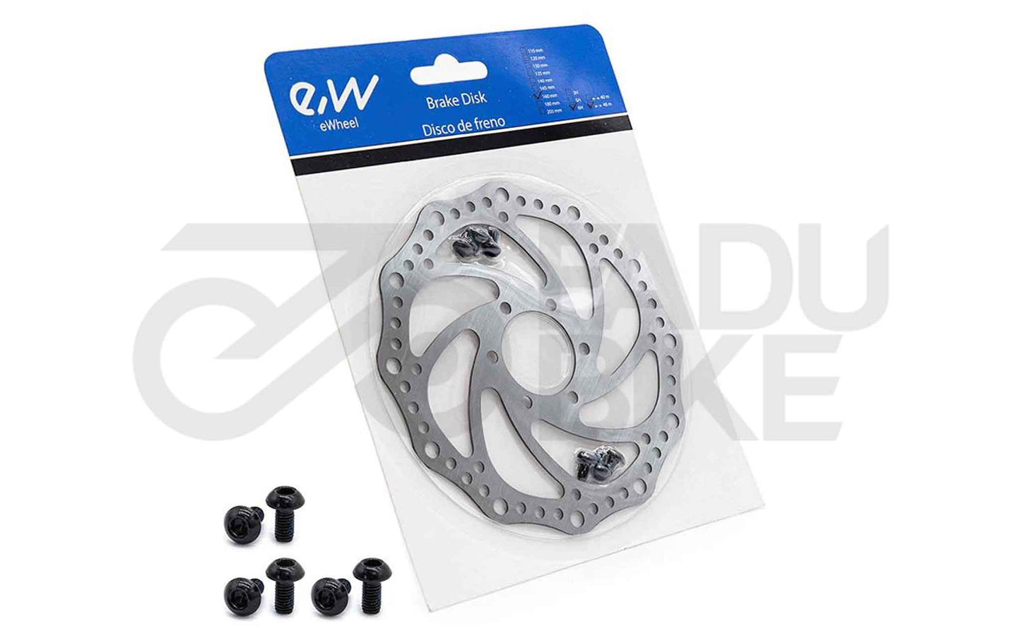 E-Scooter Bremsscheibe 160 mm 6H (48 mm Innenmaß) – Silber