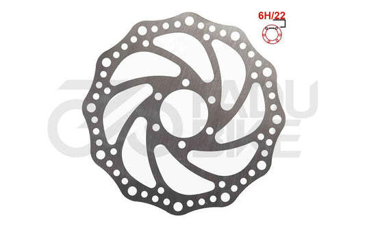 E-Scooter Bremsscheibe 160 mm 6H (48 mm Innenmaß) – Silber