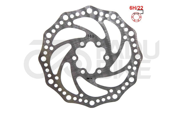 E-Scooter Bremsscheibe R6.1 180 mm 6H – Silber
