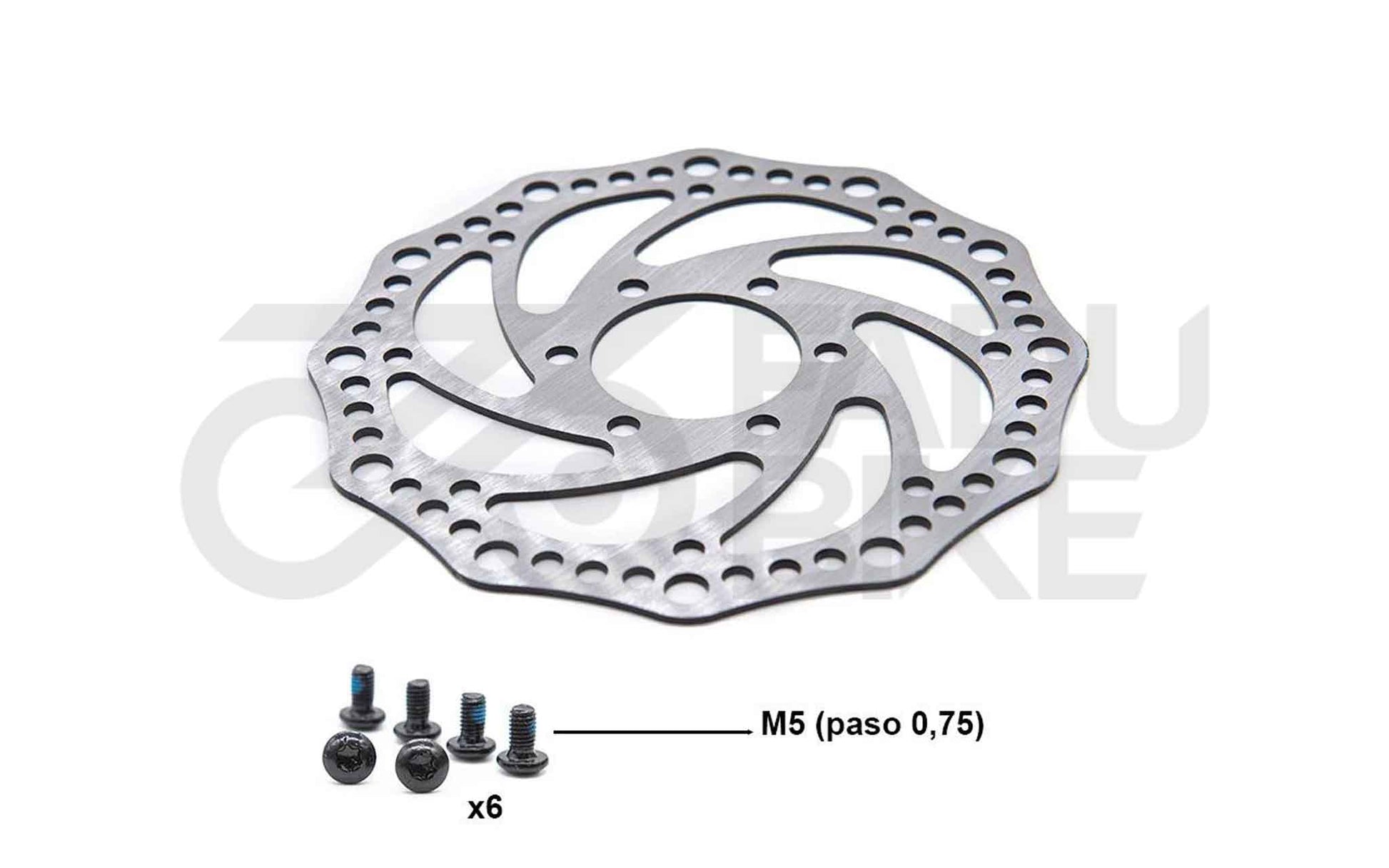 E-Scooter Bremsscheibe R6.2 140 mm 6H (48 mm Lochabstand) – Silber