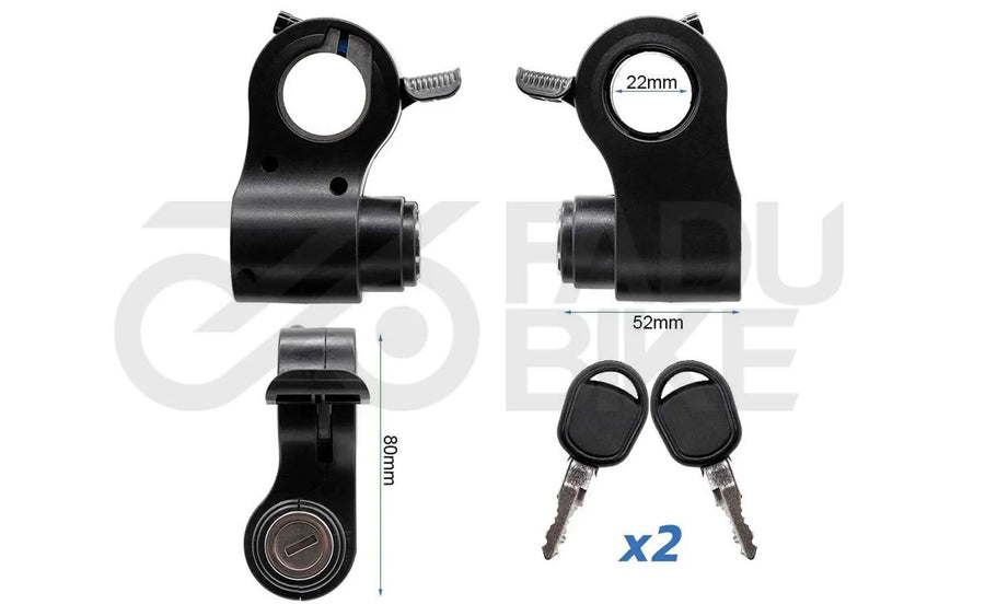 E-Scooter Gasgriff mit Zündschlüssel für KuKirin G2 Pro 2024