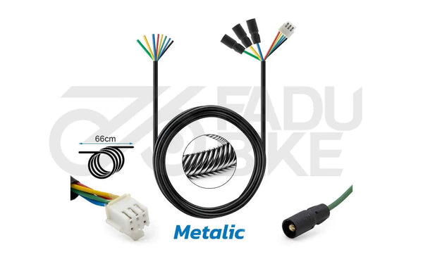 E-Scooter Motorkabel 60 cm für Ninebot ES1 / ES2 / ES4 – 3 Phasen & 5 Hall-Sensoren