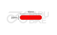 E-Scooter Reflektierende Aufkleber 90x20 mm