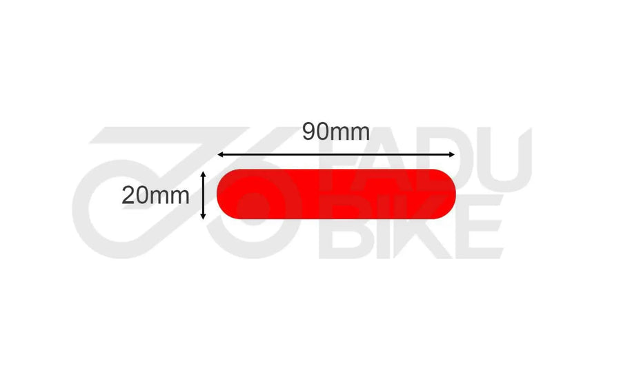 E-Scooter Reflektierende Aufkleber 90x20 mm