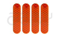E-Scooter Reflektierender Aufkleber Orange für Ninebot F- und D-Serie Gabel