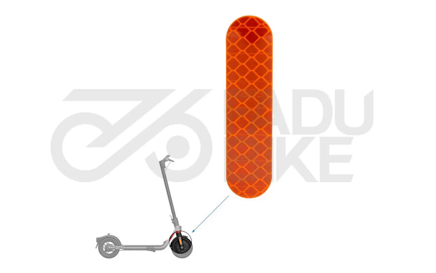 E-Scooter Reflektierender Aufkleber Orange für Ninebot F- und D-Serie Gabel