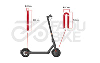 E-Scooter Reflektor Aufkleber Set Rot für Xiaomi M365 / 1S / Essential / Pro