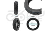 E-Scooter Reifen 12×2.5 Tubeless mit Gel Schwarz