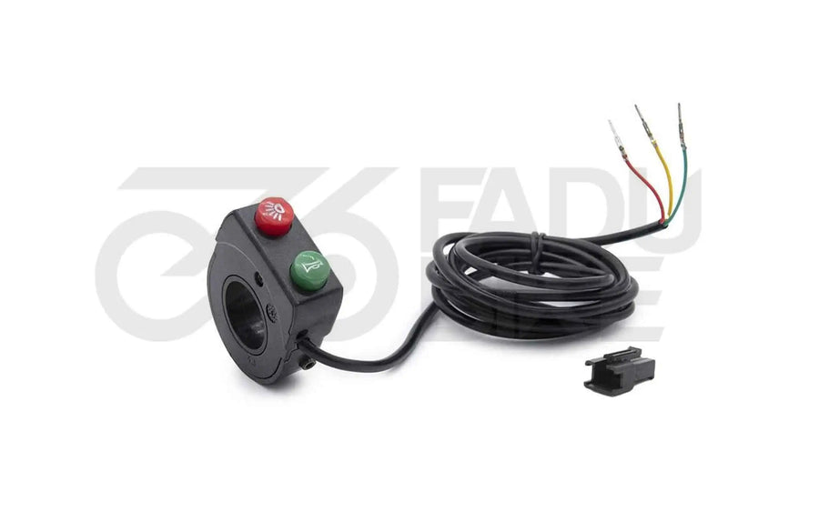 E-Scooter Schalter Licht/Hupe 2F mit SM Stecker