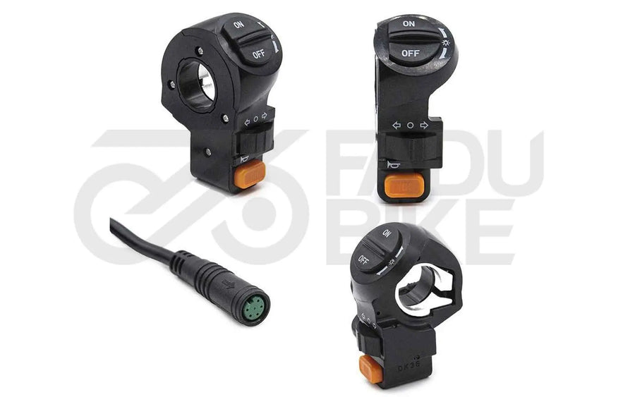 E-Scooter Tastenfeld Blinker/Licht/Hupe 3F 32cm wasserdicht