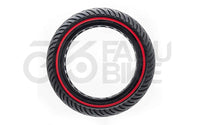 E-Scooter Vollgummireifen 8.5x2-6.1/B34 Schwarz-Rot – Extra Soft