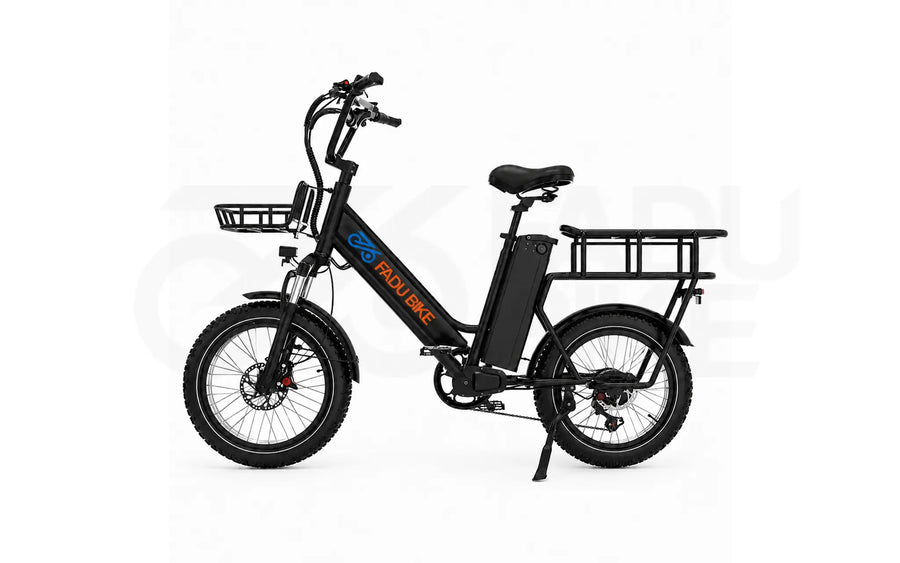 E-Bike Fadu X8 25 km/h 250W – 48V Doppelakku Fatbike für Delivery & Langstrecken