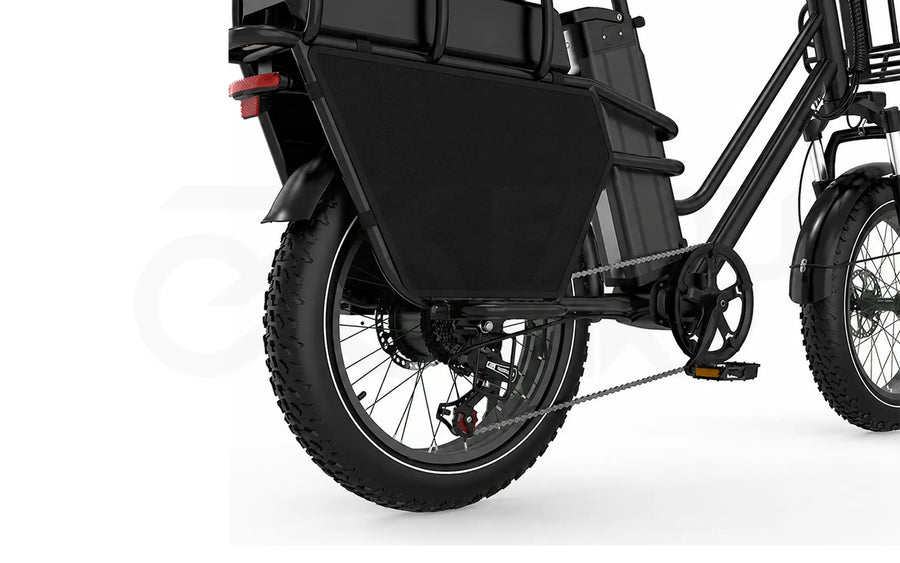 E-Bike Fadu X8 25 km/h 250W – 48V Doppelakku Fatbike für Delivery & Langstrecken