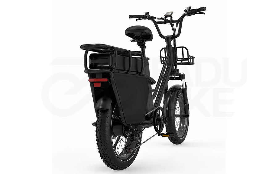 E-Bike Fadu X8 25 km/h 250W – 48V Doppelakku Fatbike für Delivery & Langstrecken