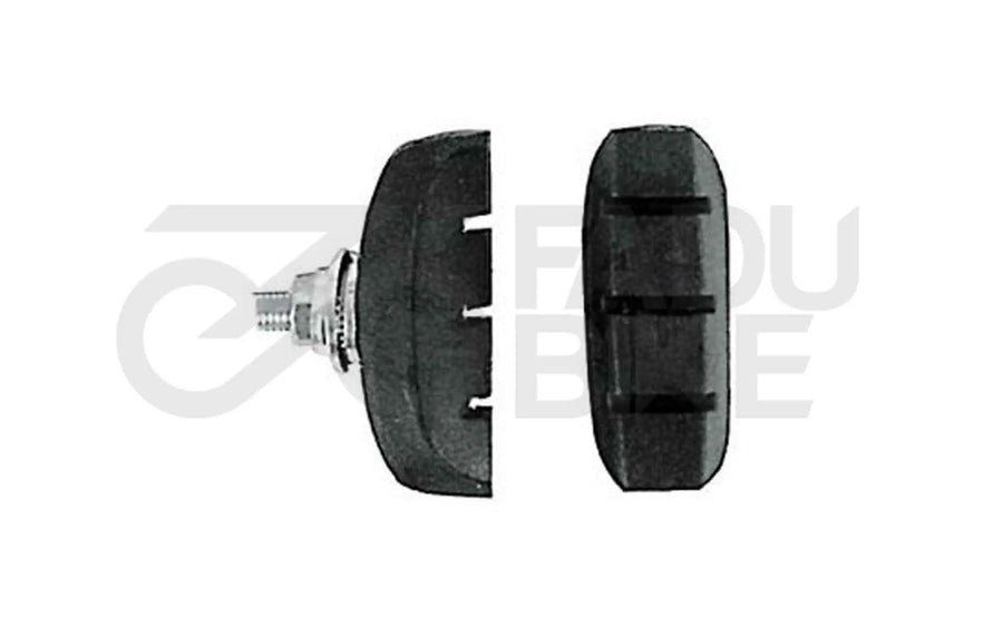Fahrrad Bremsschuhe U-Brake Schwarz – 1 Paar
