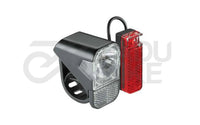 Fahrrad Lichtset AXA Visto 3 LED 10 Lux StVZO Schwarz