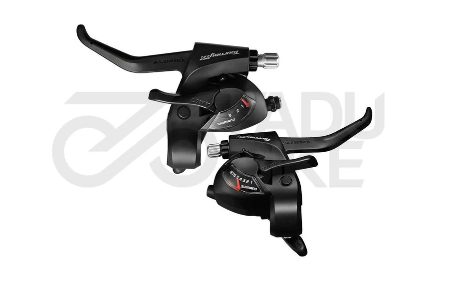 Fahrrad Schalt-/Bremshebel Set Shimano Tourney ST-TX800 3x8-fach Schwarz