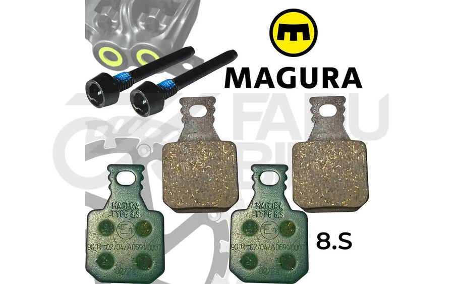 Fahrrad Scheibenbremsbeläge Magura MT 8.S Sport Grün (4-Kolben)