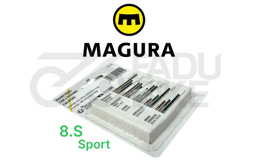 Fahrrad Scheibenbremsbeläge Magura MT 8.S Sport Grün (4-Kolben)