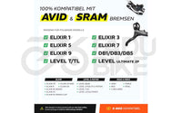 Fahrrad Scheibenbremsbeläge für SRAM Level T / TL & Avid Elixir (Organisch)