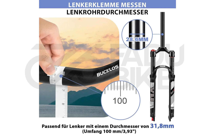 Fahrrad Vorbau AEYINO verstellbar 31,8 mm / 110 mm ±80° Aluminium