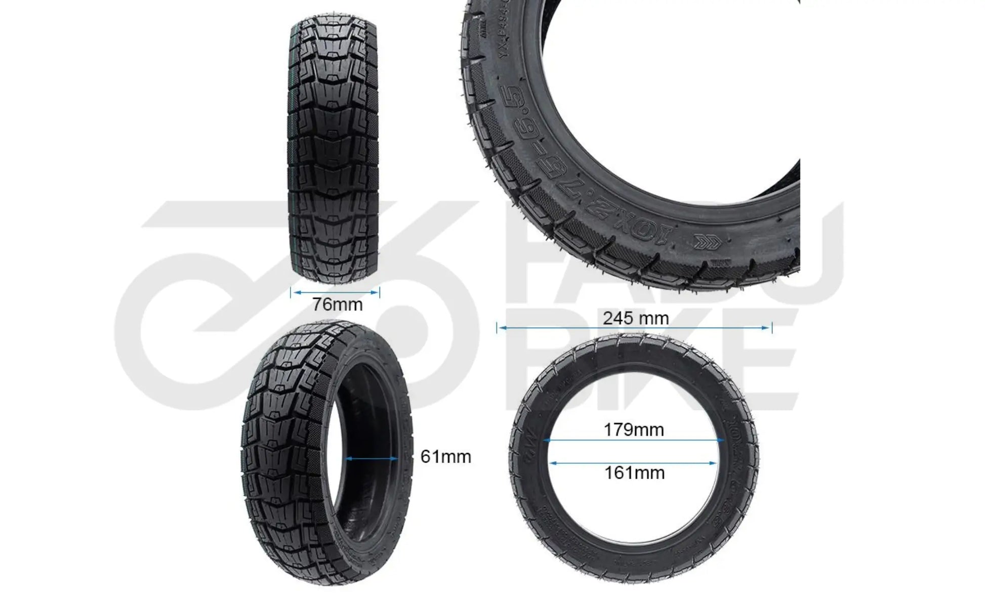 Gelände- und Trail-Profi Tubeless-Reifen 10x2,75-6,5