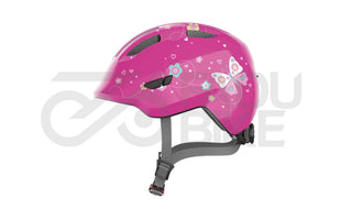 Kinder Helm Smiley 3.0 pink butterfly M für Fahrrad und E-Scooter