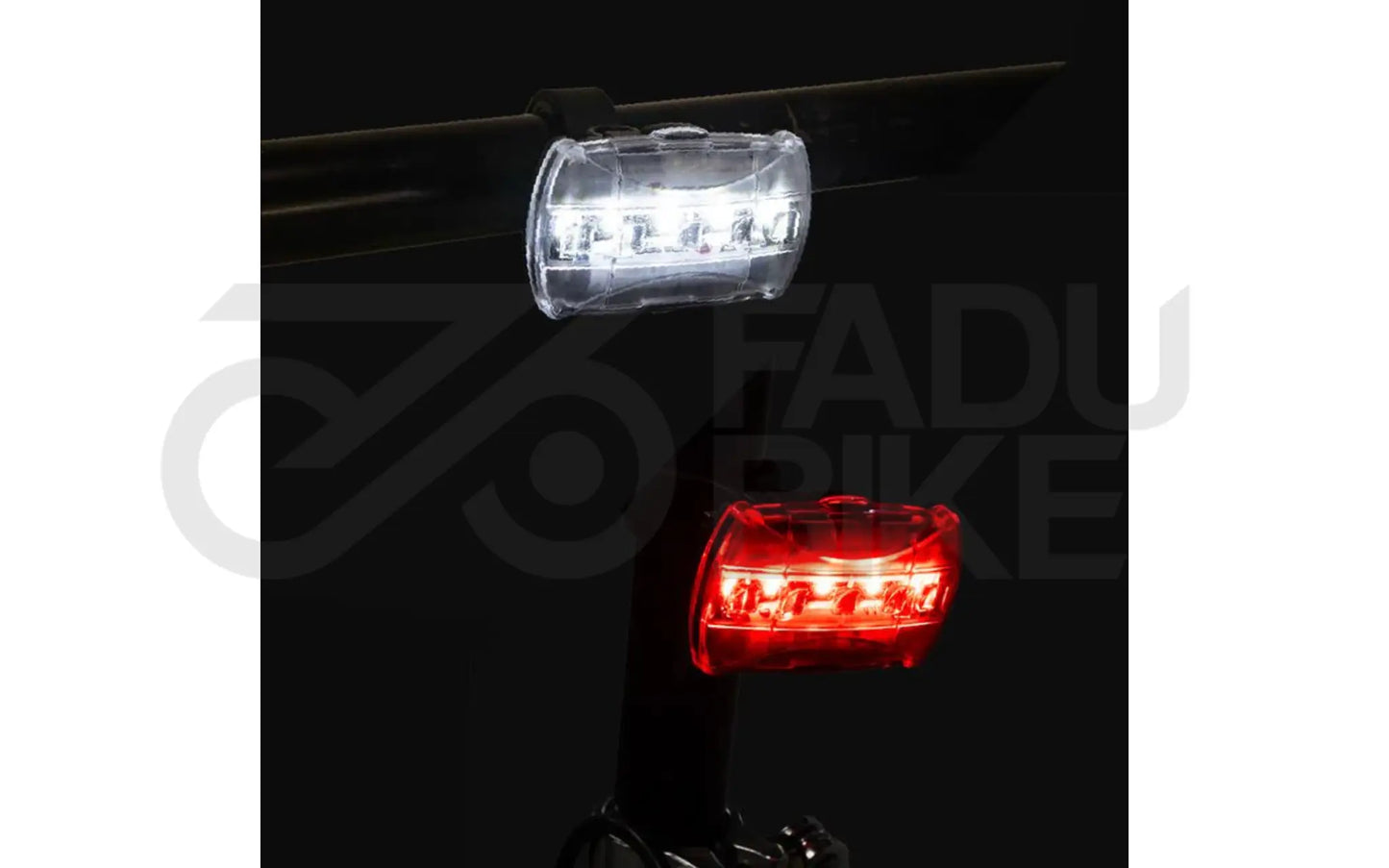 LED-Front- & Rücklicht-Set EWL006 – Sichtbarkeit vorne und hinten beim E-Scooter
