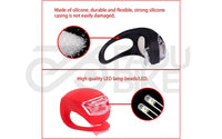 LED Licht Set für Fahrrad & E-Scooter Schwarz/Rot