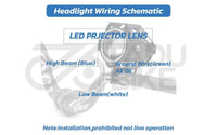 LED Scheinwerfer U7 12-80V für E-Scooter
