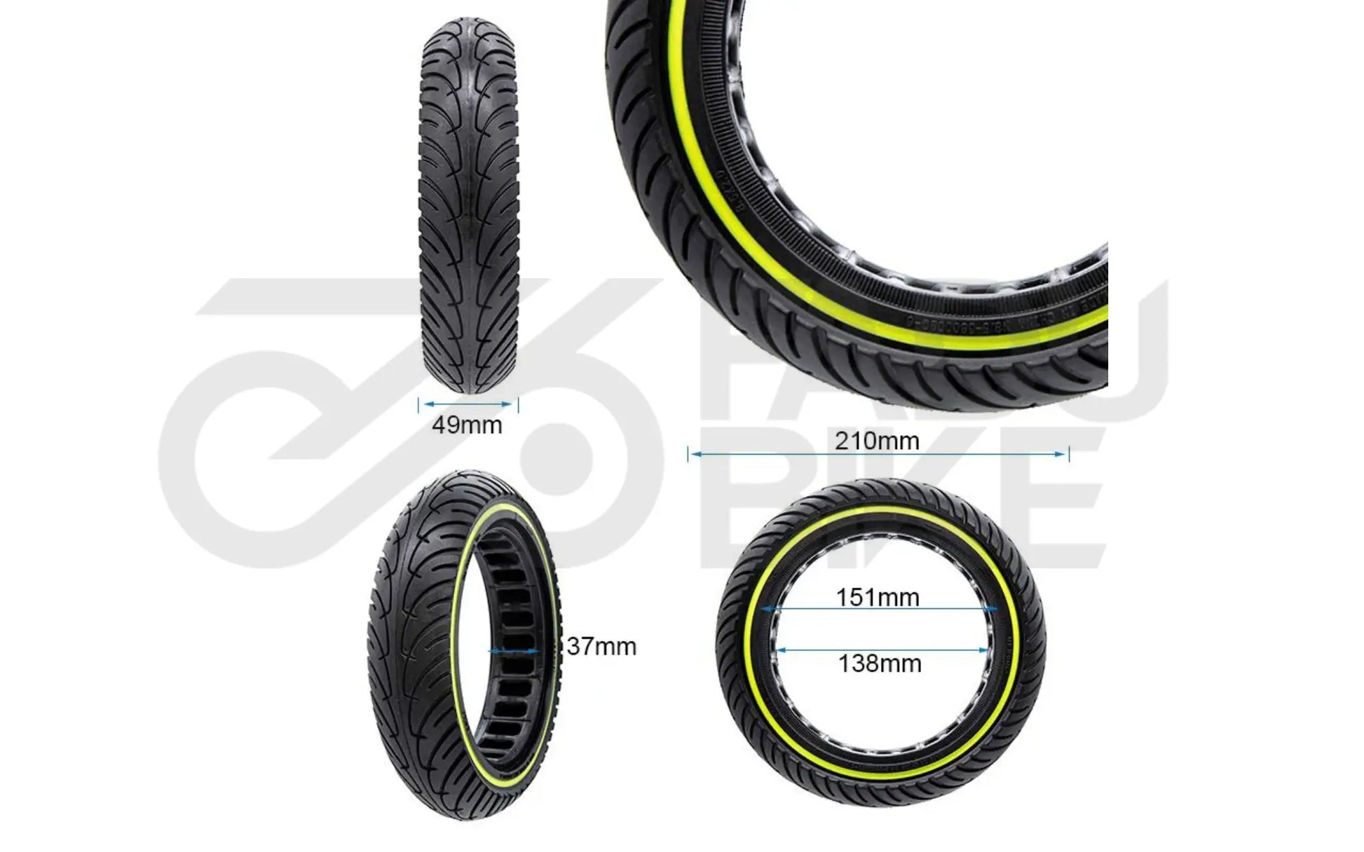 Nedong Vollgummireifen 8,5×2 -6,1 (B34) – pannenfrei & wartungsarm für E-Scooter
