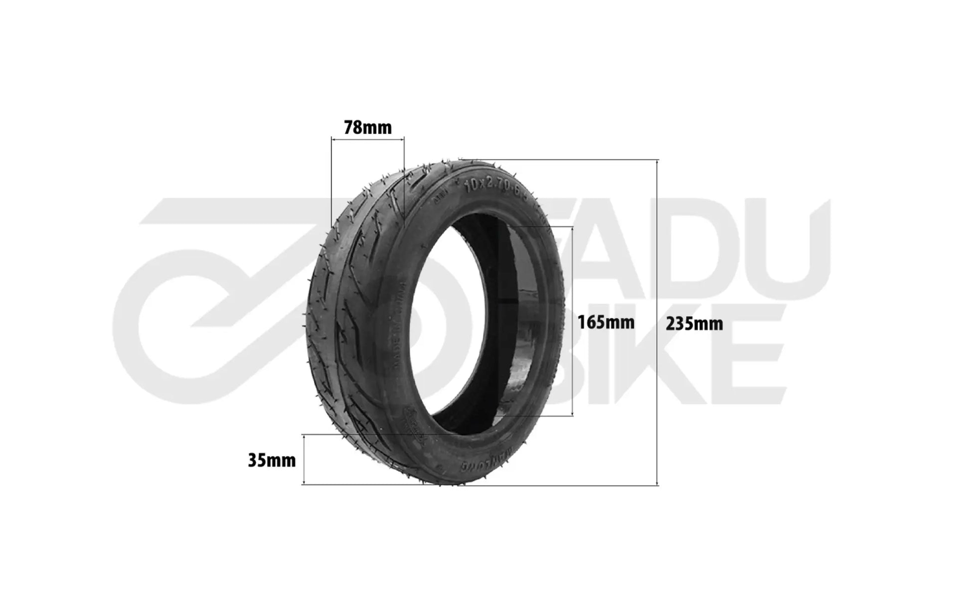 Tubeless-Reifen 10×2,70 (6,5) mit Pannenschutzgel – ideal für Speedway E-Scooter