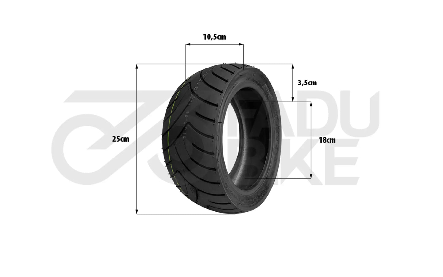 Tubeless-Reifen 90/55-7 CST – hitzebeständig & pannenresistent Für E-Scooter