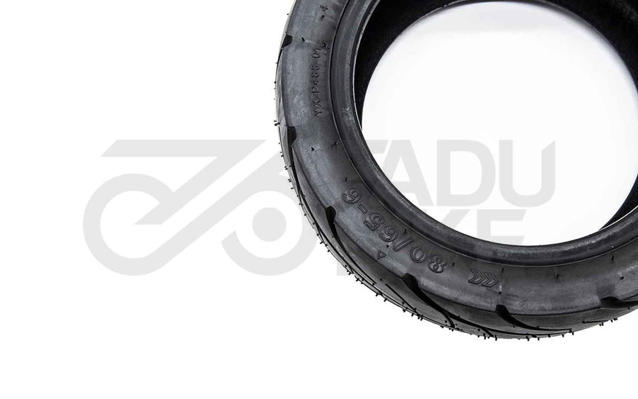 Tubeless Cityroad Reifen 80/65-6 für E-Scooter | Mit Gel