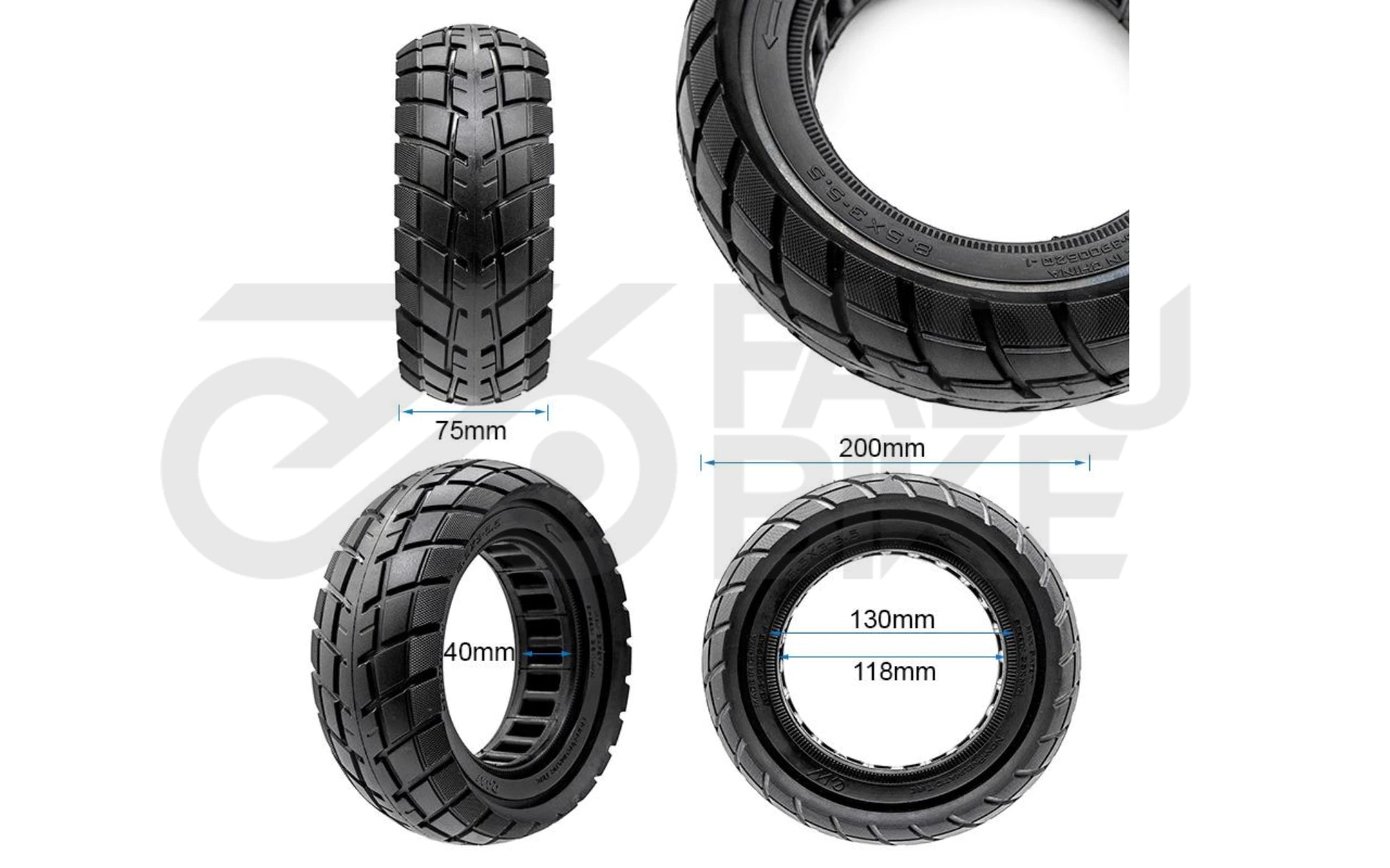 Vollgummi-Reifen 8,5×3 – ultraleicht & pannenfrei für E-Scooter