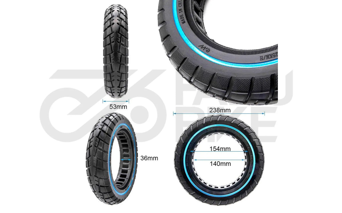 Vollgummireifen 10x2.125 Zoll – pannenfrei & wartungsarm für E-Scooter & City-Use