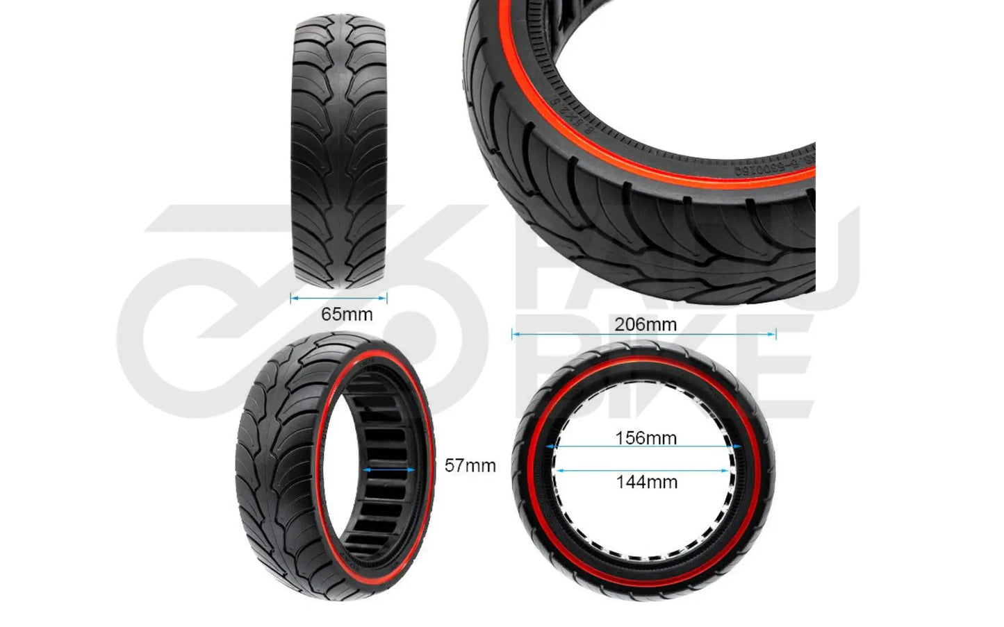 Vollgummireifen 8,5x2,5 (B58) – ultraleicht, pannenfrei & komfortabel für E-Scooter