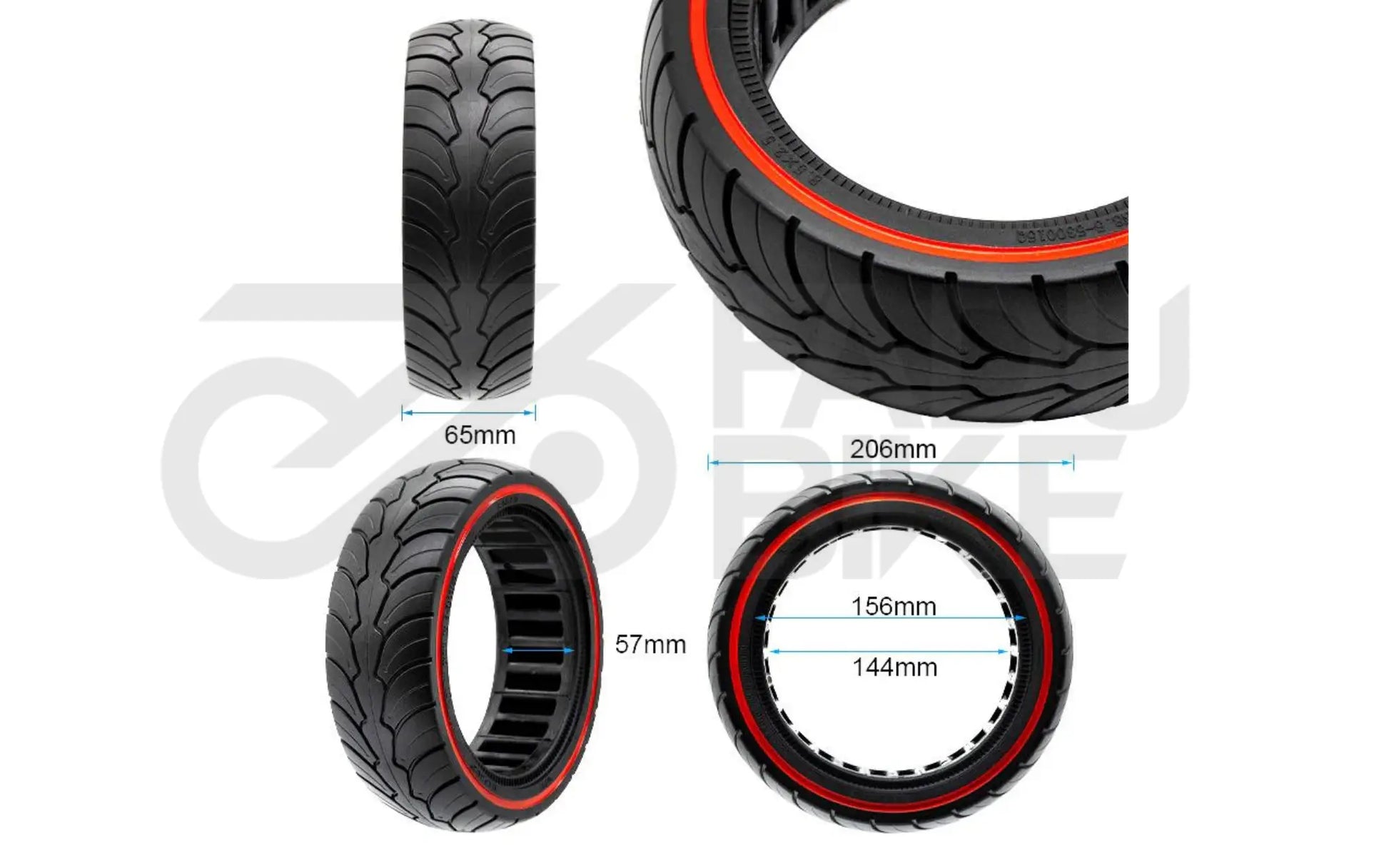 Vollgummireifen 8,5x2,5 (B58) – ultraleicht, pannenfrei & komfortabel für E-Scooter