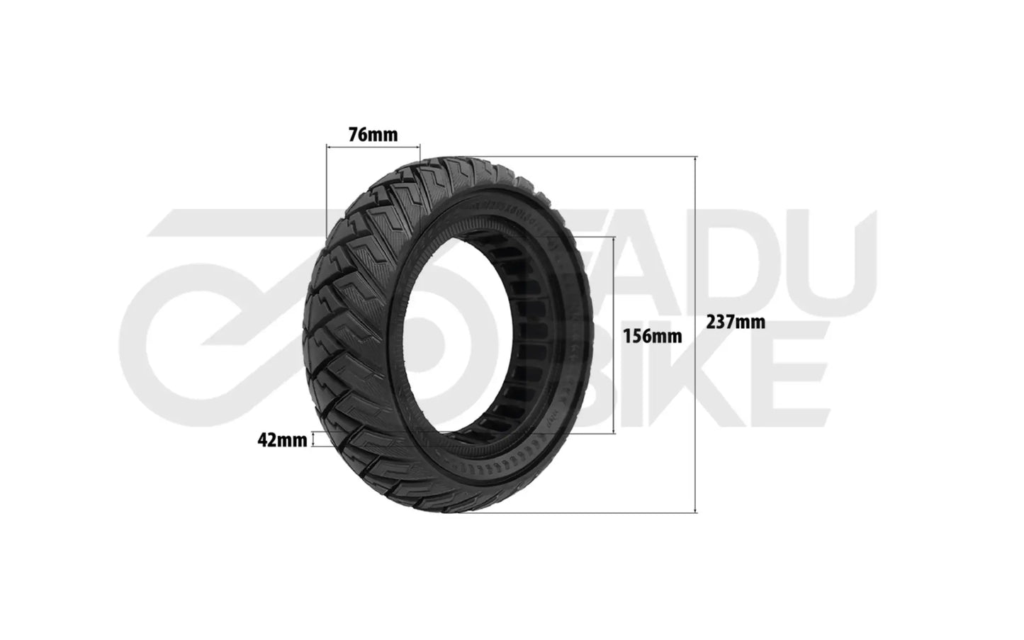 Vollgummireifen 10×3 / 255×80 – wartungsfrei & pannensicher für E-Scooter